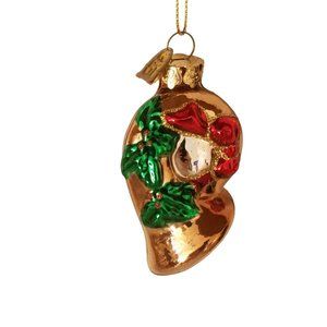 Vintage Blown Glass Orament Thomas Pacconi Christmas French Horn Instrument 2003